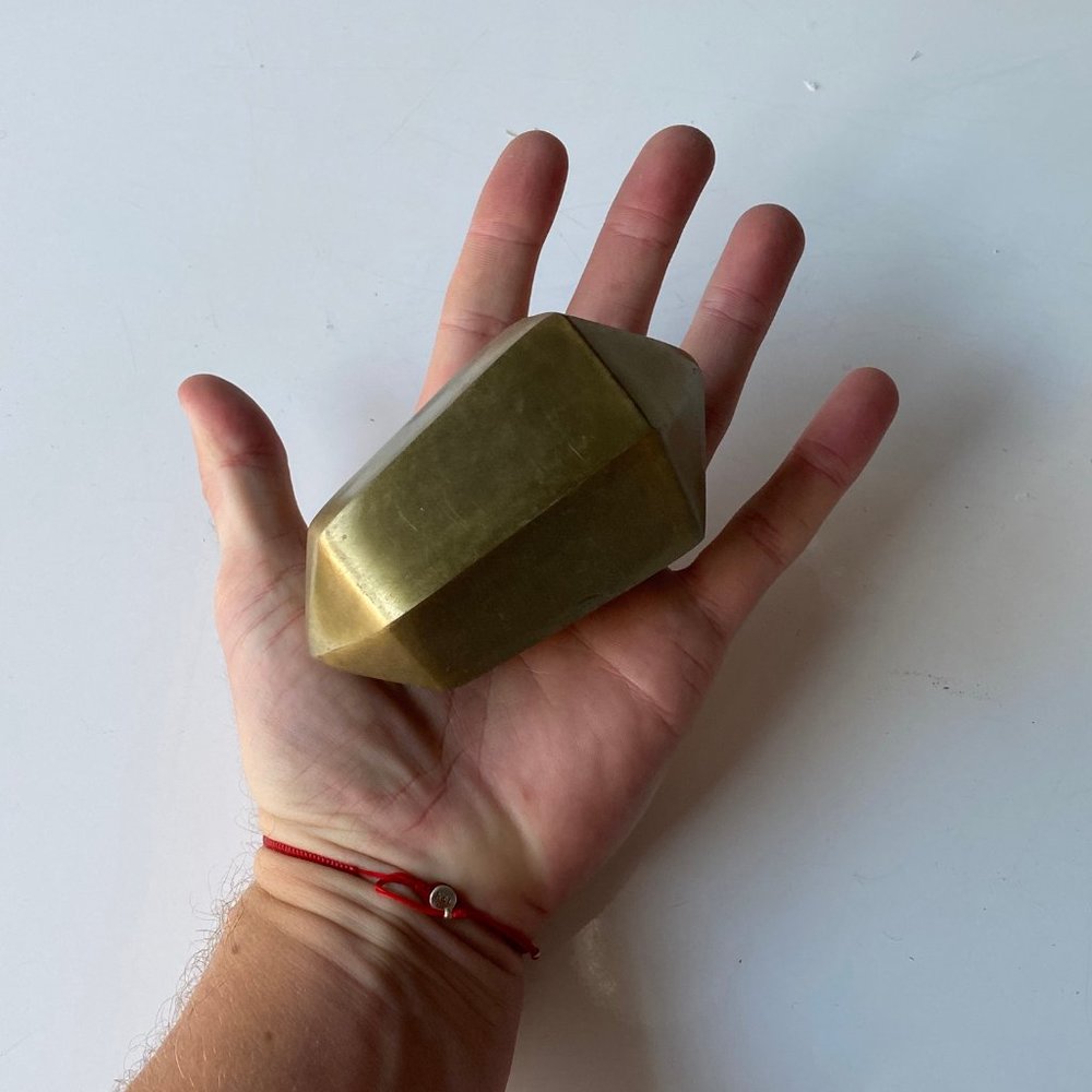 Brass Geometric Decorative Object